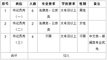 招聘岗位及人数